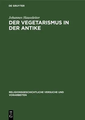 Haussleiter | Der Vegetarismus in der Antike | E-Book | www.sack.de