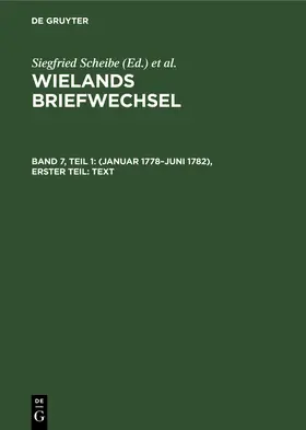 Hagen |  (Januar 1778-Juni 1782), Erster Teil: Text | Buch |  Sack Fachmedien