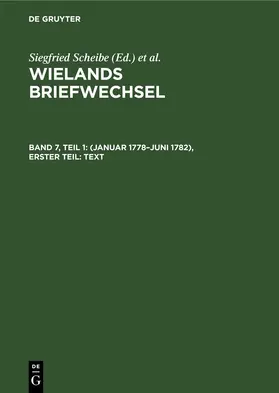 Hagen |  (Januar 1778–Juni 1782), Erster Teil: Text | eBook | Sack Fachmedien