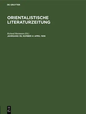  April 1936 | Buch |  Sack Fachmedien
