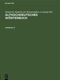  Althochdeutsches Wörterbuch. Lieferung 13 | Buch |  Sack Fachmedien