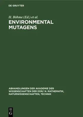 Schöneich / Böhme |  Environmental Mutagens | Buch |  Sack Fachmedien