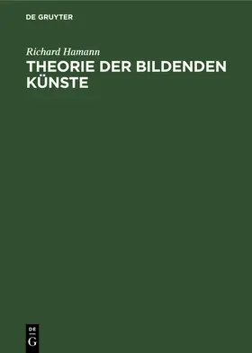 Hamann |  Theorie der bildenden Künste | Buch |  Sack Fachmedien