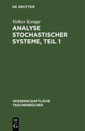 Kempe |  Analyse stochastischer Systeme, Teil 1 | Buch |  Sack Fachmedien
