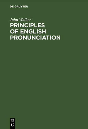 Walker |  Principles of English Pronunciation | Buch |  Sack Fachmedien