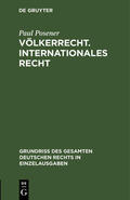 Posener |  Völkerrecht. Internationales Recht | Buch |  Sack Fachmedien