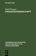 Posener |  Finanzwissenschaft | Buch |  Sack Fachmedien