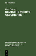 Posener |  Deutsche Rechtsgeschichte | Buch |  Sack Fachmedien