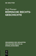 Posener |  Römische Rechtsgeschichte | Buch |  Sack Fachmedien