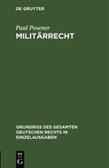 Posener |  Militärrecht | Buch |  Sack Fachmedien