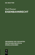 Posener |  Eisenbahnrecht | Buch |  Sack Fachmedien