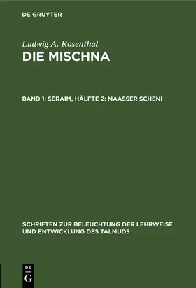Rosenthal |  Seraim, Hälfte 2: Maasser scheni | Buch |  Sack Fachmedien