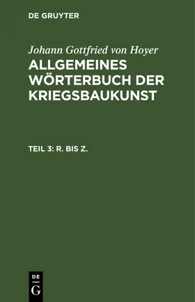 Hoyer |  R. bis Z. | eBook | Sack Fachmedien