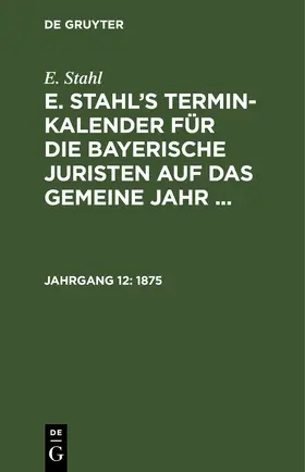 Stahl / [unknown] |  1875 | eBook | Sack Fachmedien