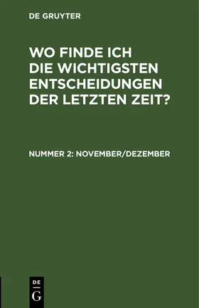 Degruyter |  Januar/Februar | Buch |  Sack Fachmedien