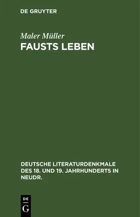 Müller |  Fausts Leben | Buch |  Sack Fachmedien