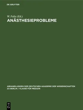 Felix |  Anästhesieprobleme | Buch |  Sack Fachmedien