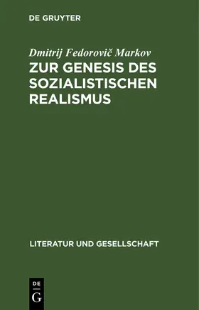 Markov | Zur Genesis des sozialistischen Realismus | E-Book | sack.de