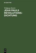 Harich |  Jean Pauls Revolutionsdichtung | Buch |  Sack Fachmedien