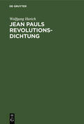 Harich |  Jean Pauls Revolutionsdichtung | eBook | Sack Fachmedien