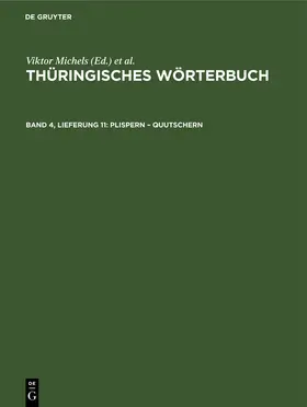Rosenkranz / Schrickel / Schäftlein | Plispern - quutschern | Buch | 978-3-11-265283-1 | www.sack.de