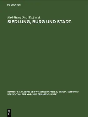 Herrmann / Otto | Siedlung, Burg und Stadt | Buch | 978-3-11-265285-5 | www.sack.de