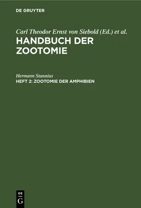 Stannius |  Zootomie der Amphibien | eBook | Sack Fachmedien