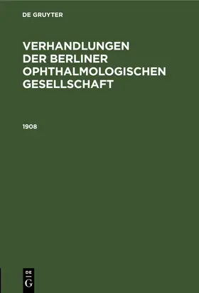 Degruyter |  1908 | Buch |  Sack Fachmedien