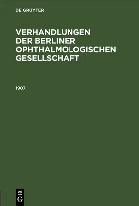 Degruyter |  1907 | Buch |  Sack Fachmedien