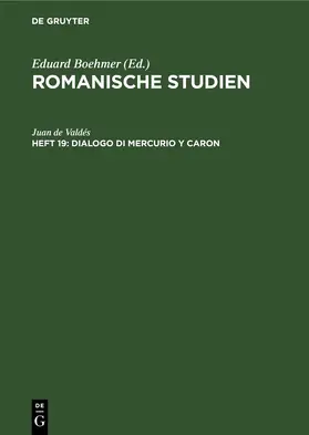 Valdés |  Dialogo di Mercurio y Caron | eBook | Sack Fachmedien