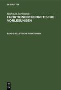 Burkhardt |  Elliptische Funktionen | Buch |  Sack Fachmedien