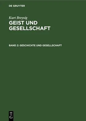 Breysig |  Geschichte und Gesellschaft | eBook | Sack Fachmedien
