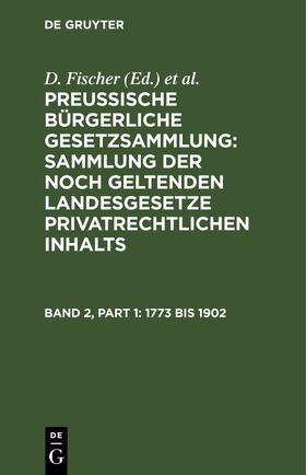 Fischer / Schroeder |  1773 bis 1902 | eBook | Sack Fachmedien