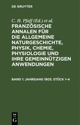 Friedländer / Pfaff |  Jahrgang 1803. Stück 1-4 | Buch |  Sack Fachmedien