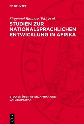 Brauner / Ochotina |  Studien zur nationalsprachlichen Entwicklung in Afrika | eBook | Sack Fachmedien
