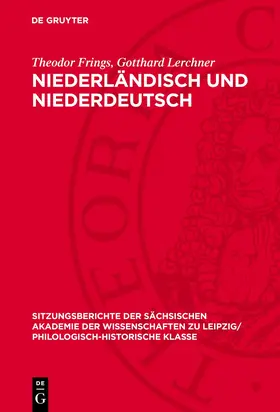 Frings / Lerchner |  Niederländisch und Niederdeutsch | eBook | Sack Fachmedien