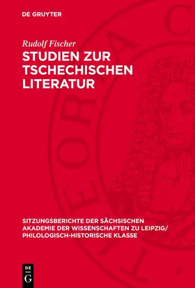 Fischer | Studien zur tschechischen Literatur | Buch | 978-3-11-270108-9 | www.sack.de