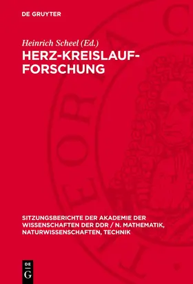 Scheel |  Herz-Kreislauf-Forschung | Buch |  Sack Fachmedien