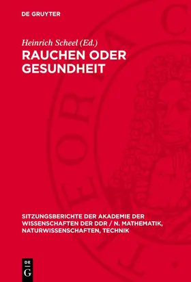 Scheel |  Rauchen oder Gesundheit | eBook | Sack Fachmedien