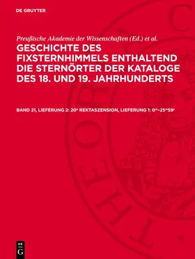  20h Rektaszension, Lieferung 1: 0m–25m59s | eBook | Sack Fachmedien