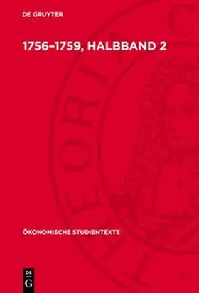 Degruyter |  1756-1759, Halbband 2 | Buch |  Sack Fachmedien