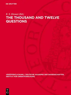 Drower |  The Thousand and Twelve Questions | eBook | Sack Fachmedien