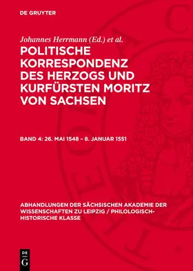 Herrmann / Wartenberg |  26. Mai 1548 – 8. Januar 1551 | eBook | Sack Fachmedien