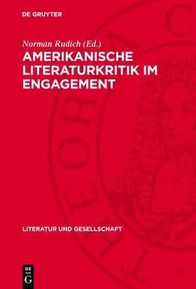 Rudich |  Amerikanische Literaturkritik im Engagement | Buch |  Sack Fachmedien