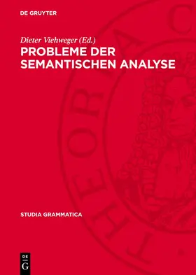 Viehweger | Probleme der semantischen Analyse | Buch | 978-3-11-270960-3 | www.sack.de