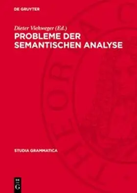 Viehweger |  Probleme der semantischen Analyse | eBook | Sack Fachmedien