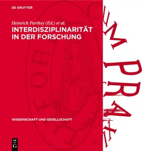 Parthey / Schreiber |  Interdisziplinarität in der Forschung | Buch |  Sack Fachmedien