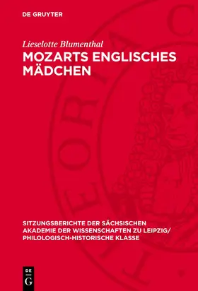Blumenthal |  Mozarts englisches Mädchen | Buch |  Sack Fachmedien