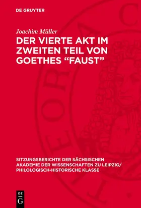 Müller |  Der vierte Akt im zweiten Teil von Goethes „Faust“ | eBook | Sack Fachmedien