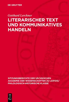 Lerchner |  Literarischer Text und kommunikatives Handeln | eBook | Sack Fachmedien